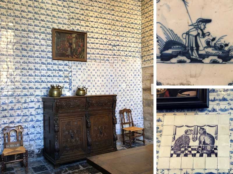 Cuisine en faïence bleue du XVIIe siècle aux Musées de l'Hospice de la Comtesse Lille