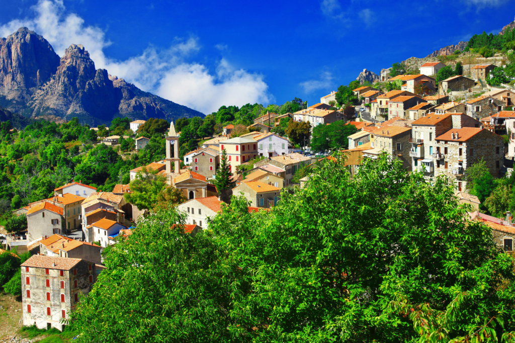 Village de Evisa en Corse du sud