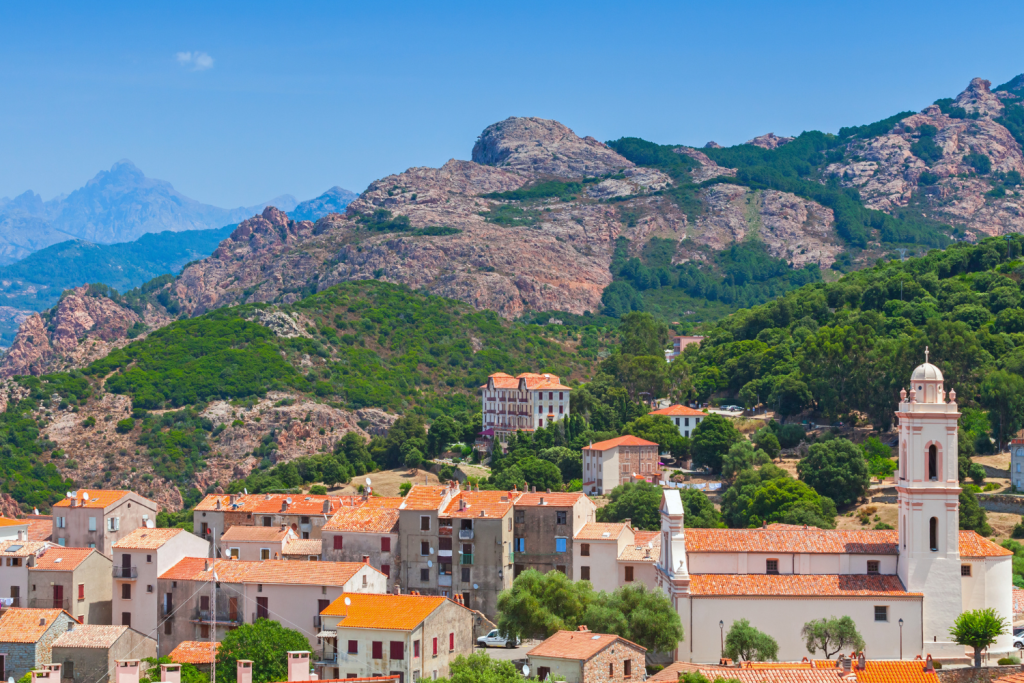 Village de Piana en Corse du sud