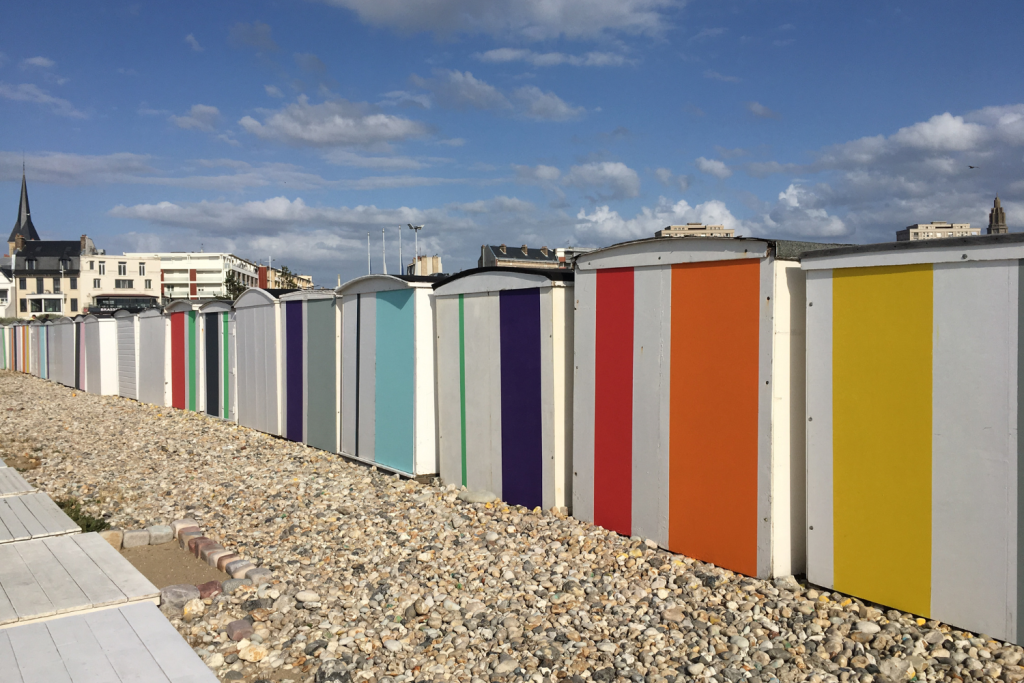 Plage de galets du Havre