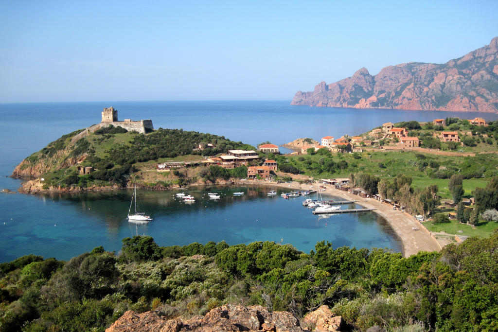 Village de Girolata en Corse du sud