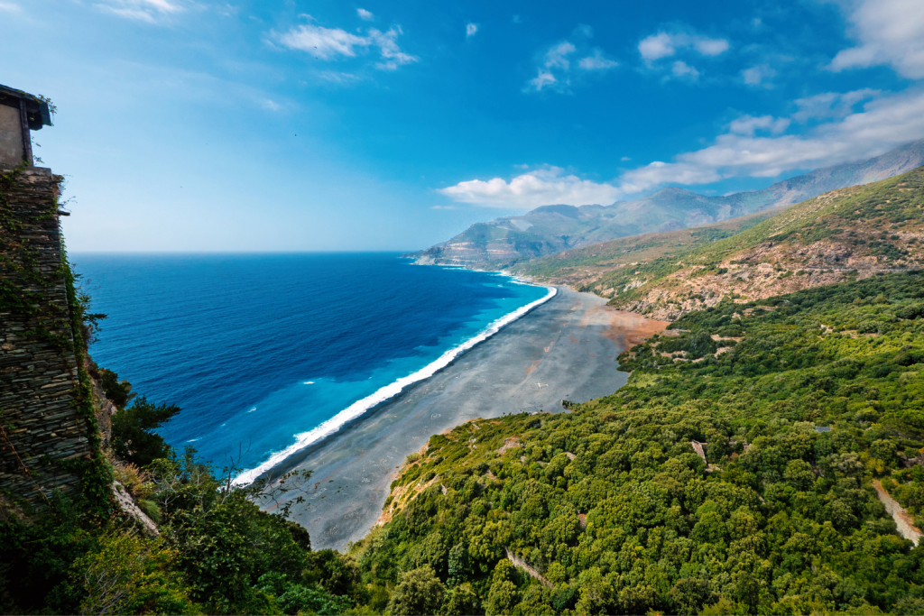 plage de Nonza au Cap Corse