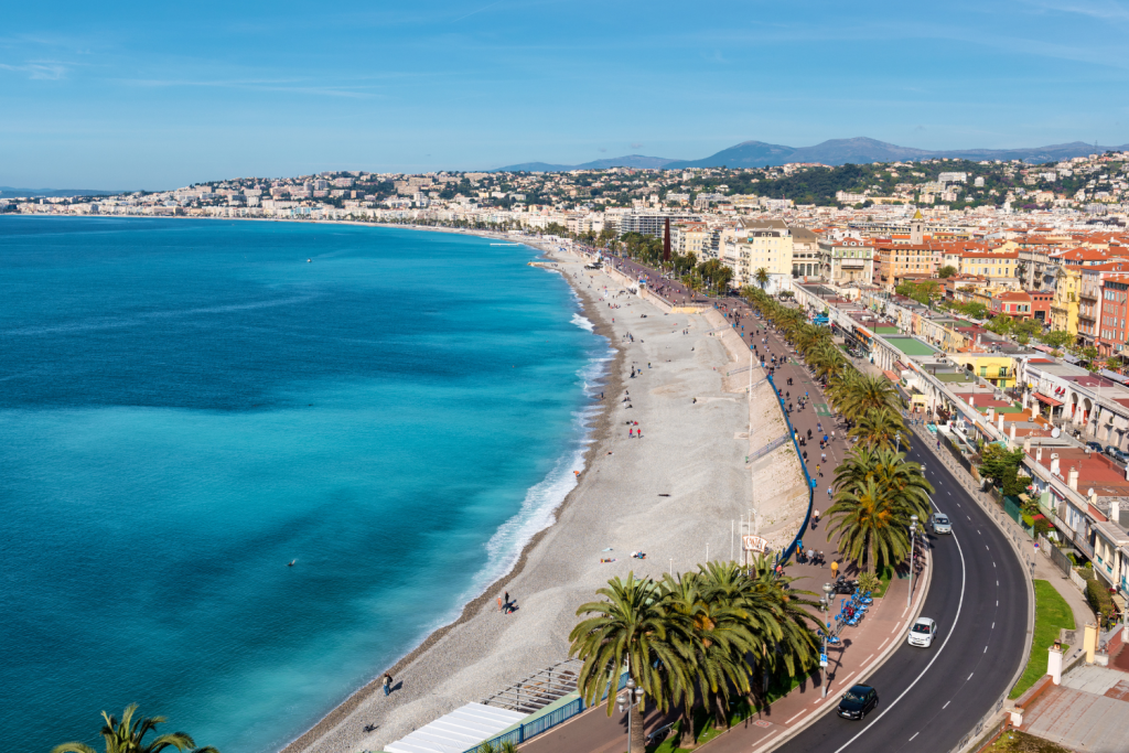 Station balnéaire en France, Nice, Promenade des anglais
