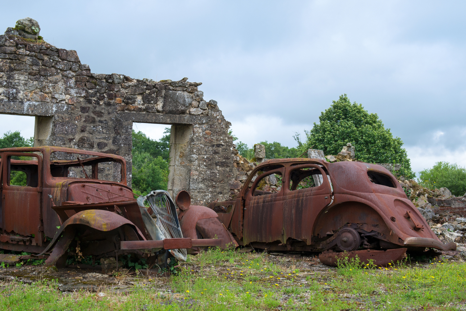 Oradour sur Glane, village abandonné en France