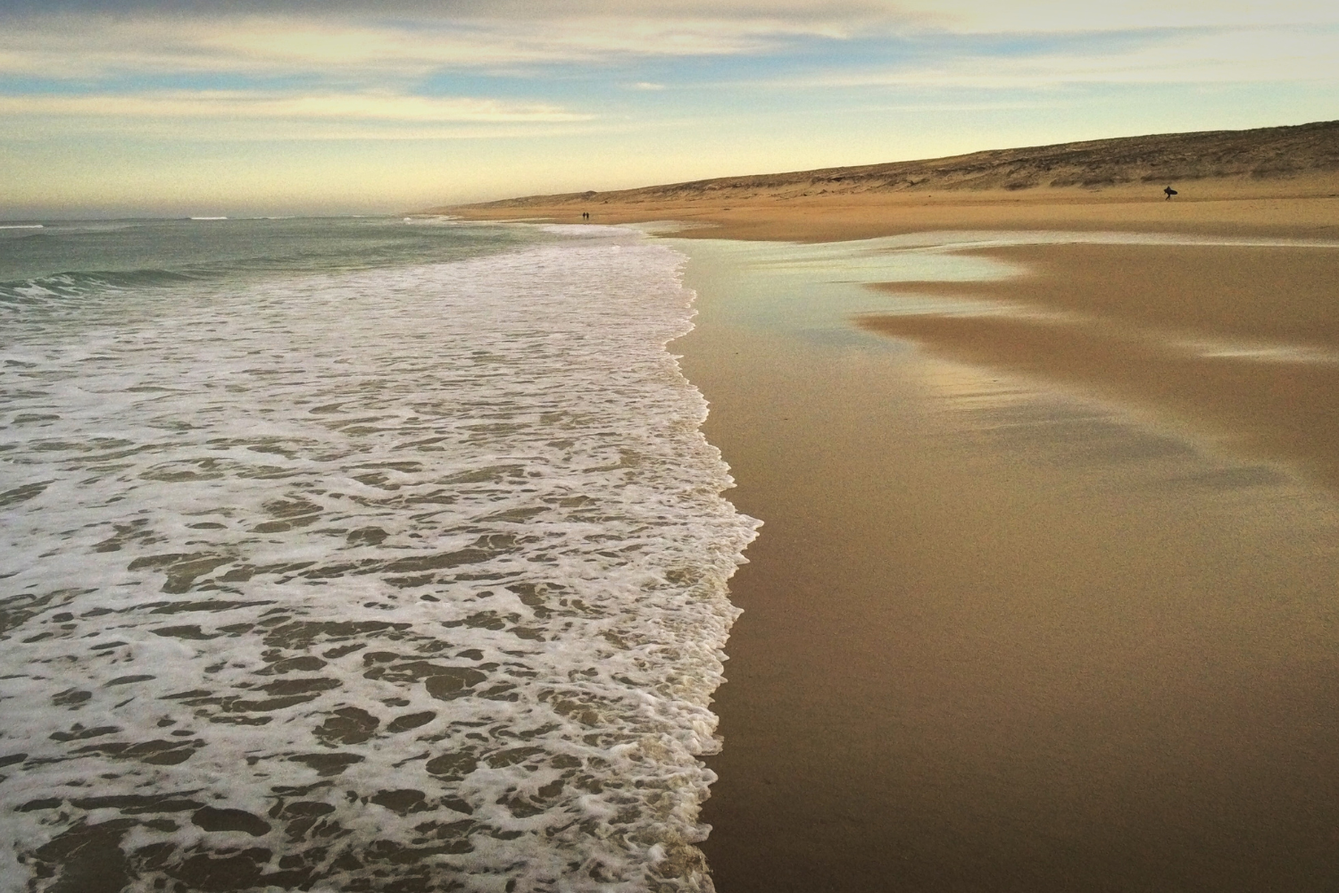 Les landes, camping bord de mer